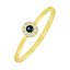  Anillo de oro 18k con piedra crisopal azul